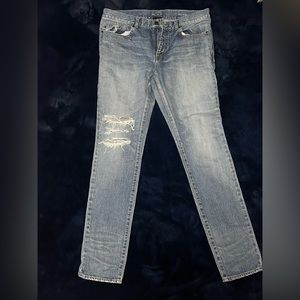 Distressed Saint Laurent Jeans mens